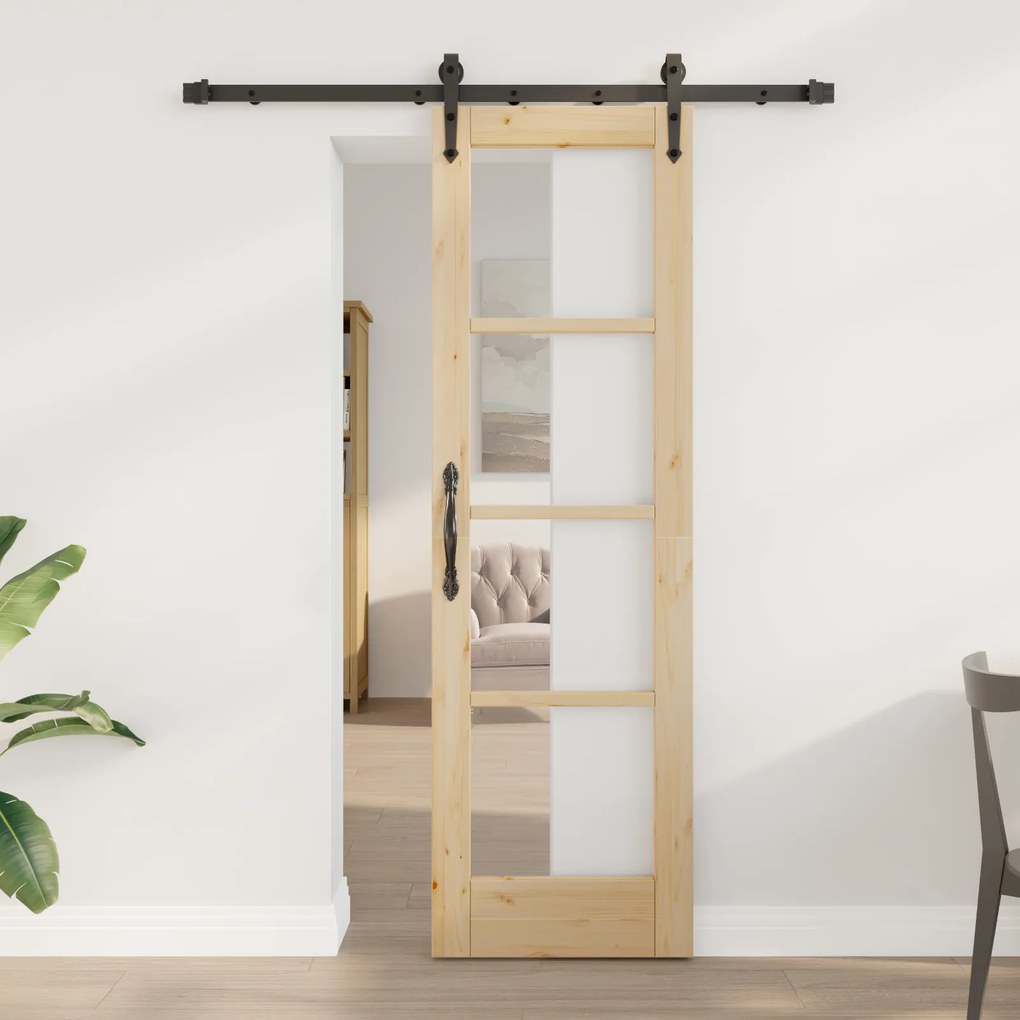 vidaXL Συρόμενη Πόρτα με Σετ Hardware 'ORKDAL'61x198.5 εκ.