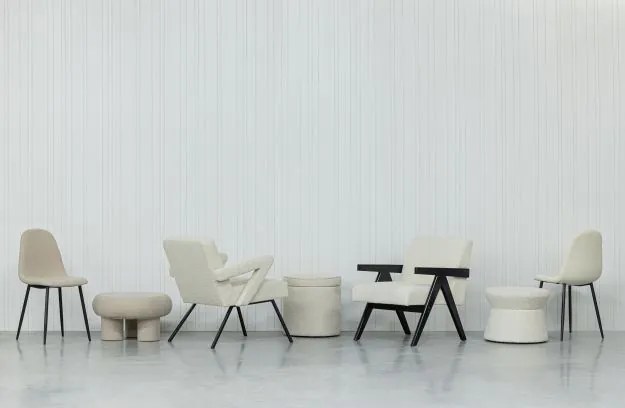 Chair Eladro σετ των 2, Marije Teddy 373764-CN-71N3