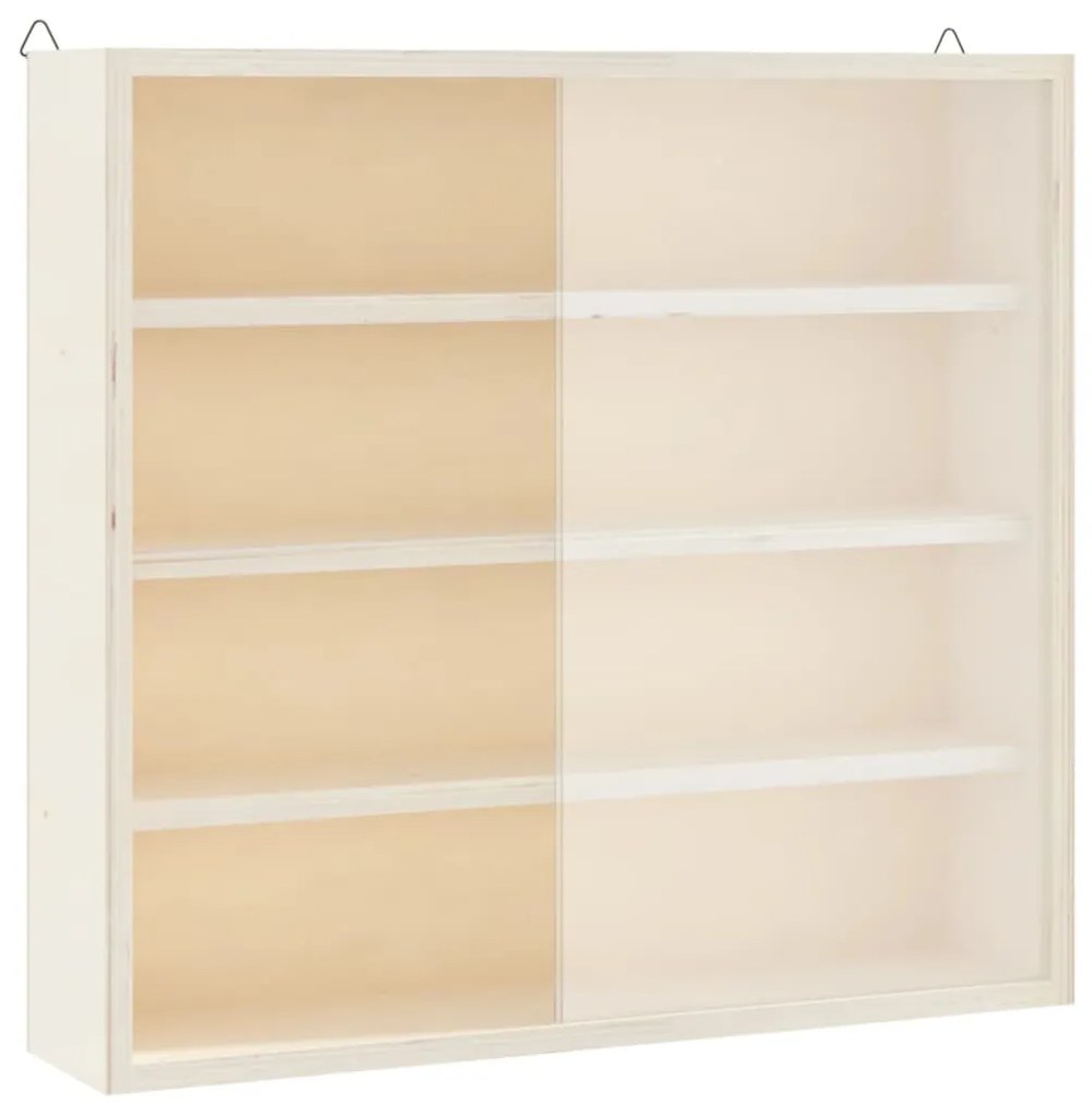 vidaXL Ξύλινη συλλεκτική βιτρίνα με πόρτες 40x8,5x37 εκ.