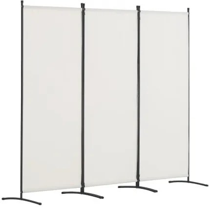 VEVOR Room Divider 3-Panel Folding Privacy Screen Fabric Partition Office White