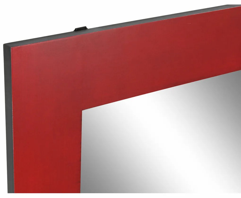 Τοίχο καθρέφτη DKD Home Decor Μαύρο Κόκκινο Ανατολικó 70 x 2 x 90 cm