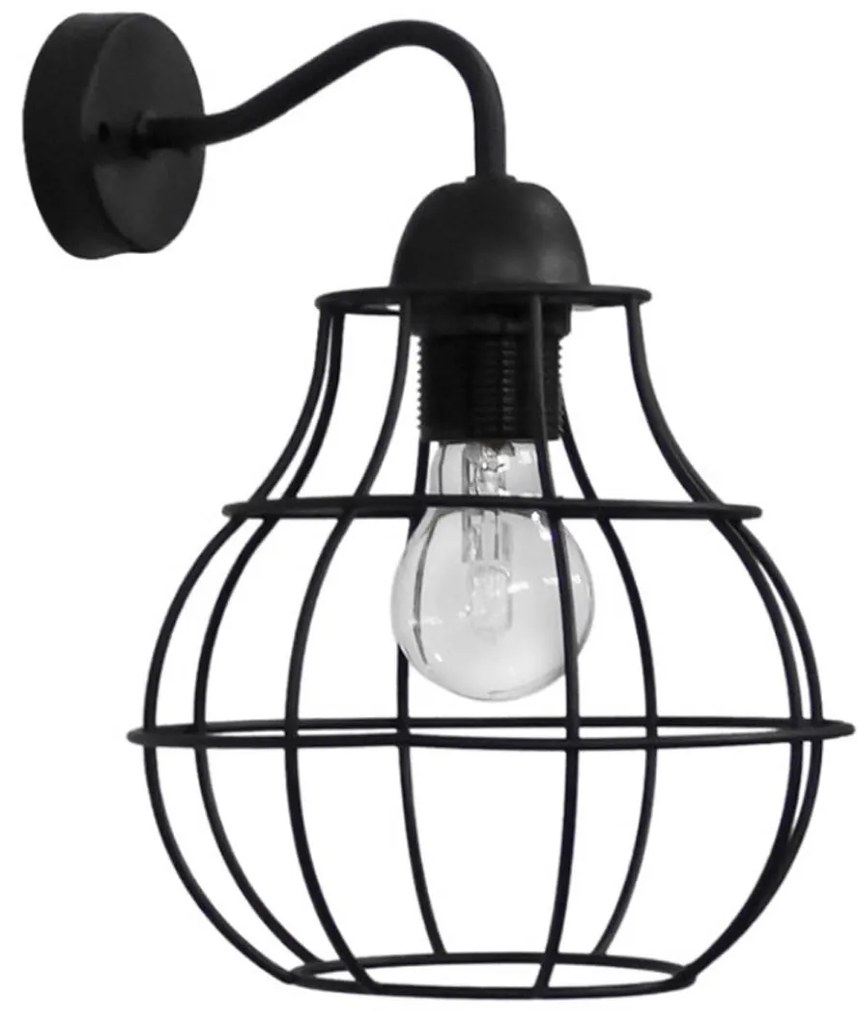 Απλίκα Τοίχου Heronia Pumpkin 34-0285 Black