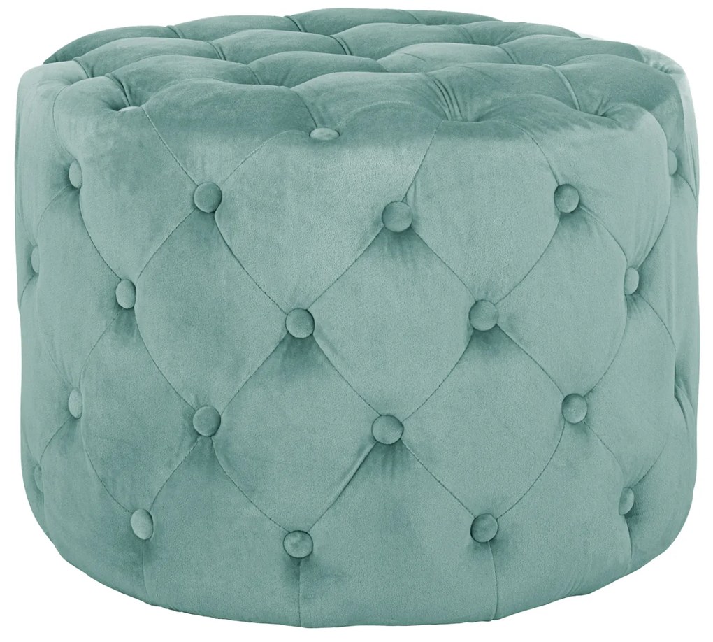 ΣΚΑΜΠΟ KASSIE ΦΥΣΤΙΚΙ ΒΕΛΟΥΔΟ ΤΥΠΟΥ CHESTERFIELD HM8406.07 Φ60X43Υ εκ.