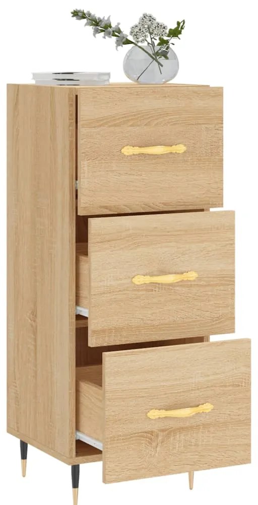vidaXL Ντουλάπι Sonoma Δρυς 34,5x34x90 εκ. από Επεξεργασμένο Ξύλο