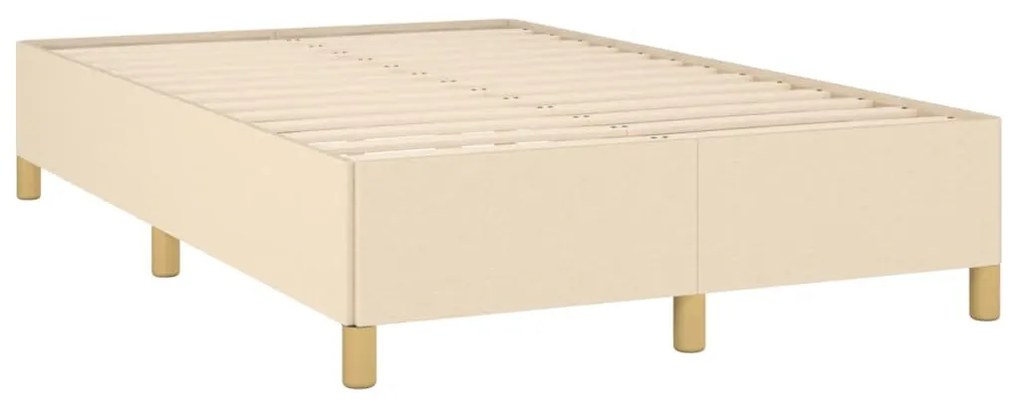 ΚΡΕΒΑΤΙ BOXSPRING ΜΕ ΣΤΡΩΜΑ ΚΡΕΜ 120X190 ΕΚ. ΥΦΑΣΜΑΤΙΝΟ 3269695