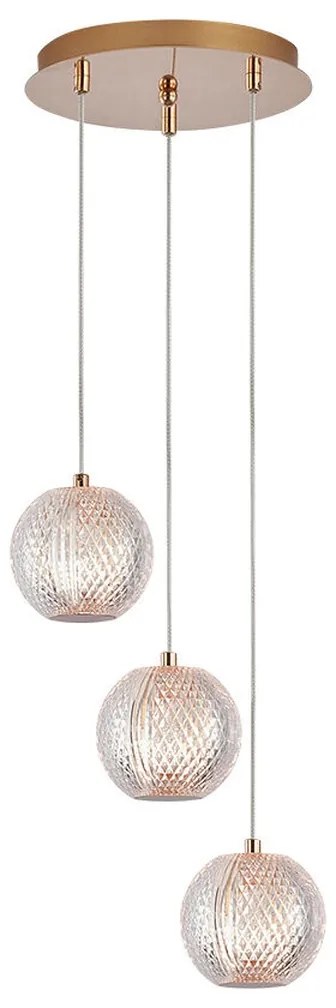 Φωτιστικό Κρεμαστό Braytron BV01-00011 Χρυσό Ματ (Gold Mat- Satin)