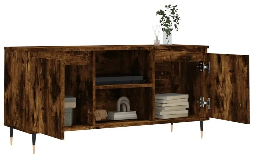 vidaXL Έπιπλο Τηλεόρασης Καπνιστή Δρυς 104 x 35 x 50 εκ. Επεξεργ. Ξύλο