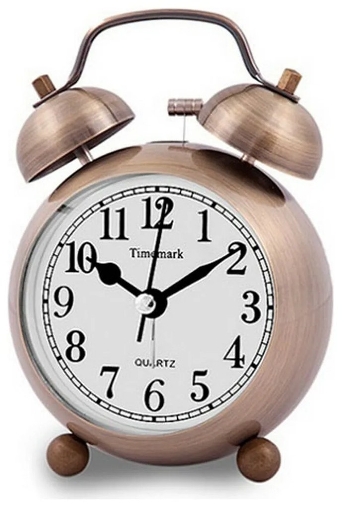 Αναλογικό Ρολόι Ξυπνητήρι Timemark Αργυρό Φως Με ήχο 9 x 13,5 x 5,5 cm (9 x 13,5 x 5,5 cm)