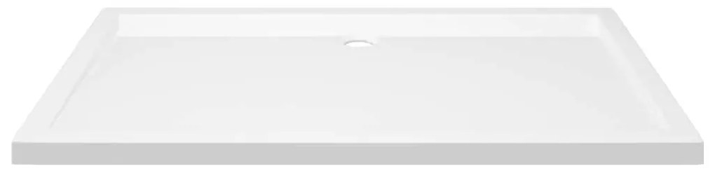 vidaXL Βάση Ντουζιέρας Ορθογώνια Λευκή 70 x 120 εκ. από ABS