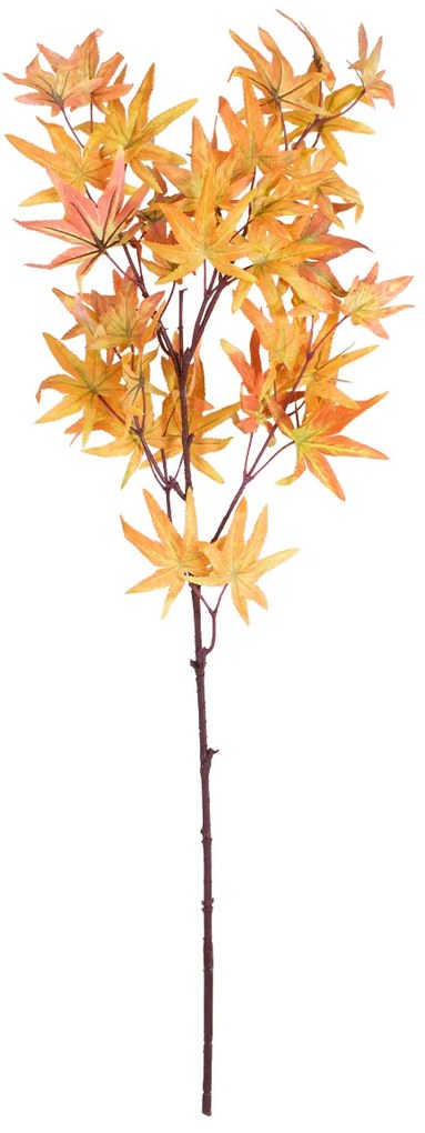 GloboStar® Artificial Garden MAPLE BRANCH 20264 Τεχνητό Διακοσμητικό Κλαδί Σφένδαμου Π25 x Υ90cm