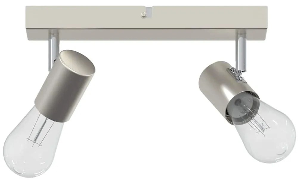 vidaXL Σποτ οροφής Βουρτσισμένο νικέλιο 26 x 6.5 x 11.5 εκ Ατσάλι