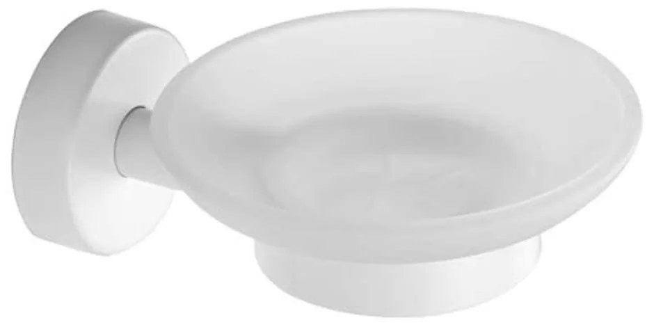 Σαπουνοθήκη Γυάλινη Uno 1301 66 11x14x6cm White Karag Glass