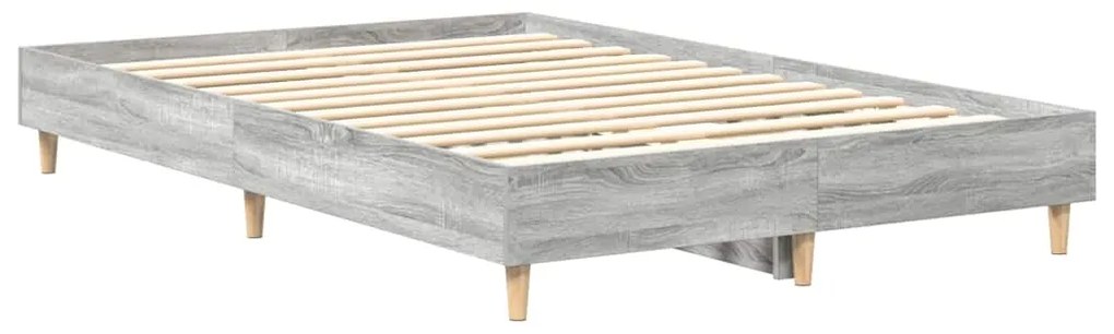 vidaXL Σκελετός Κρεβατιού Γκρι sonoma 120 x 190 cm Επεξεργασμένο ξύλο