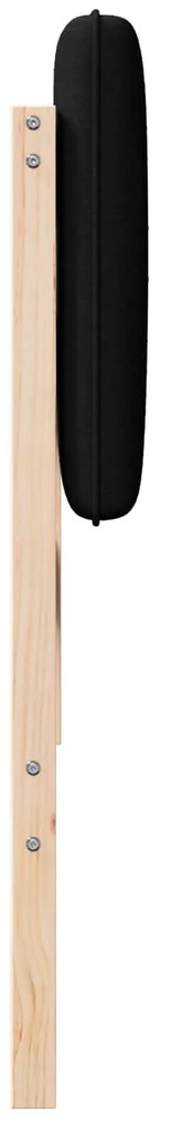 vidaXL Ταπετσαρισμένο κεφαλάρι με κεφαλάρι Καφέ και Μαύρο 120 cm