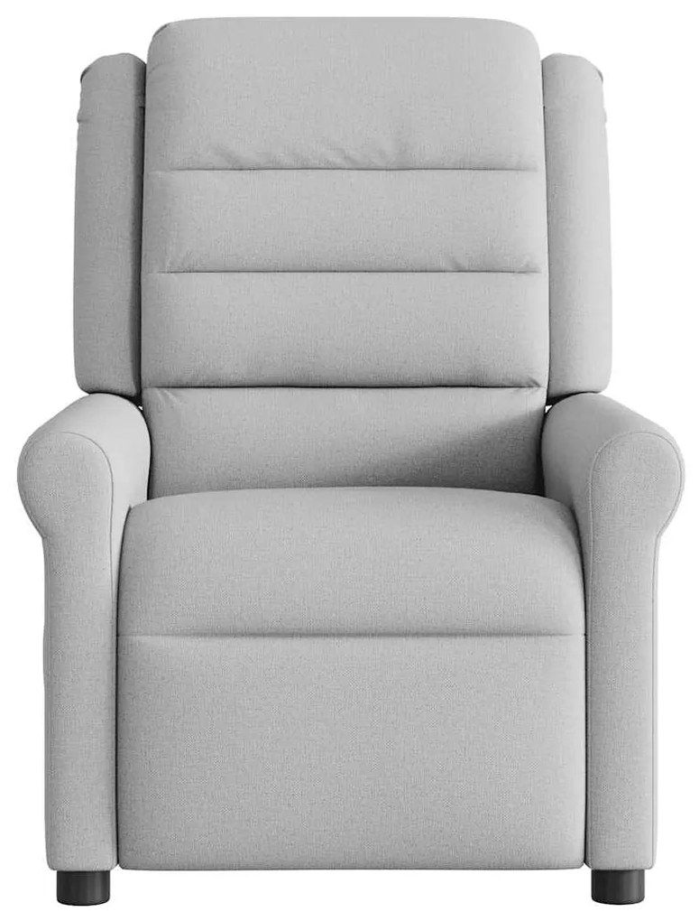 vidaXL καρέκλα ανάκλισης μασάζ Cloud Grey Fabric