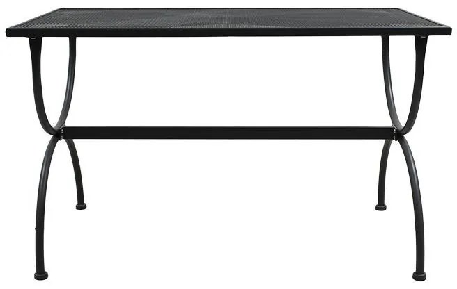 Τραπέζι 191025 Fylliana Μεταλλικό Γκρί 140x80x72 εκ. 140x80x72 εκ.
