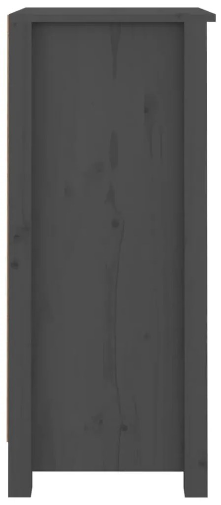 vidaXL Συρταριέρες 2 τεμ. Γκρι 40 x 35 x 80 εκ. από Μασίφ Ξύλο Πεύκου