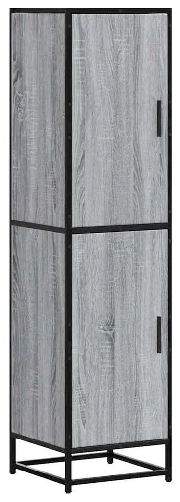 vidaXL Highboard Grey Sonoma Κατασκευασμένο ξύλο και μέταλλο