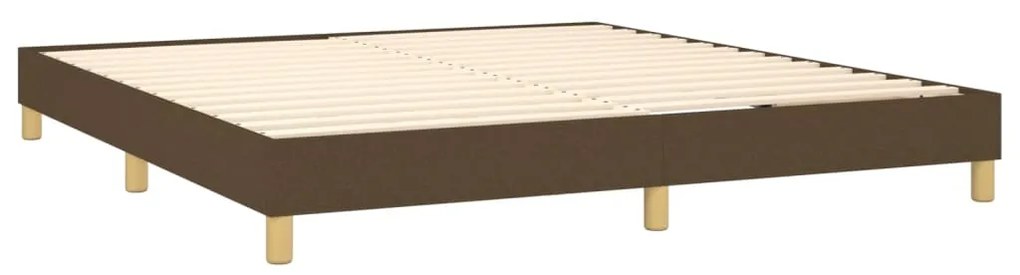 ΚΡΕΒΑΤΙ BOXSPRING ΜΕ ΣΤΡΩΜΑ ΣΚΟΥΡΟ ΚΑΦΕ 160X200 ΕΚ ΥΦΑΣΜΑΤΙΝΟ 3140628