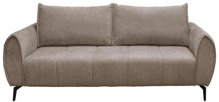 Τριθέσιος Καναπές Velton Fylliana Καφέ χρώμα 222x95x92εκ 222x95x92 εκ.
