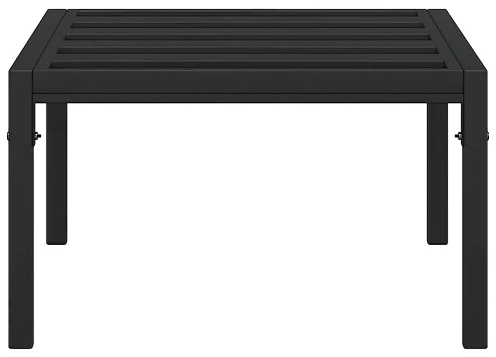 vidaXL Τραπεζάκι Κήπου Μαύρο 60 x 60 x 35 εκ. από Ατσάλι