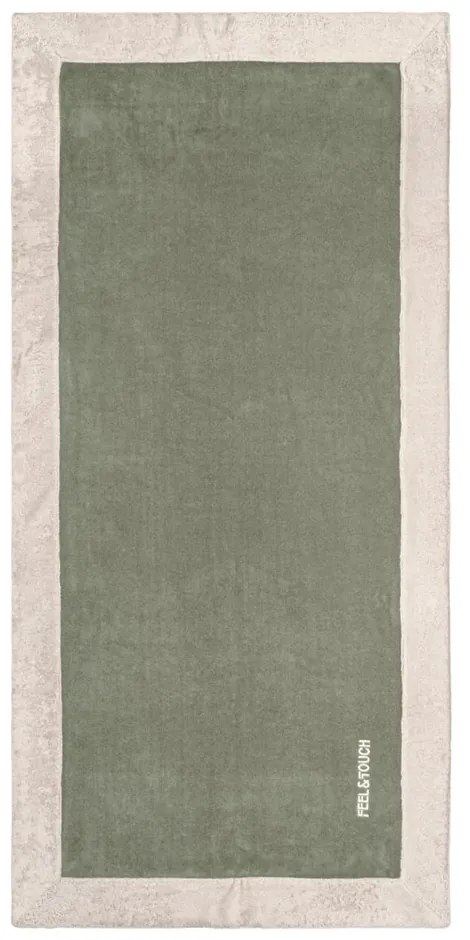 Πετσέτα Θαλάσσης (80x170) Feel &amp; Touch Caribbean Khaki