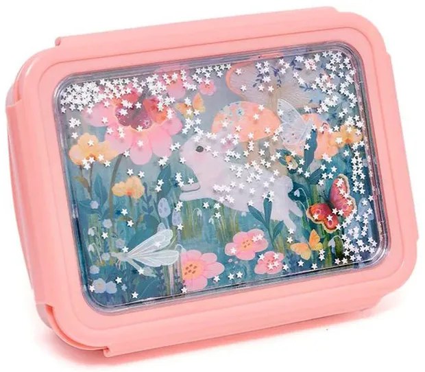 Φαγητοδοχείο Με Χωρίσματα Petit Monkey Bunny White Stars PTM-LB48