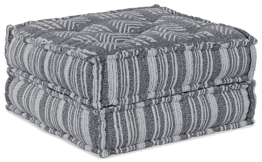 vidaXL Pouffe Modular  σε γκρι - 70x70x36 εκ. ύφασμα