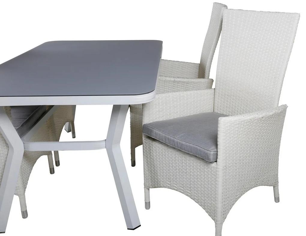 Σετ Τραπέζι και καρέκλες Dallas 1289, Spraystone, 65 kg, Πλαστικό ψάθινο, Μαξιλάρι καθίσματος: Ναι | Epipla1.gr
