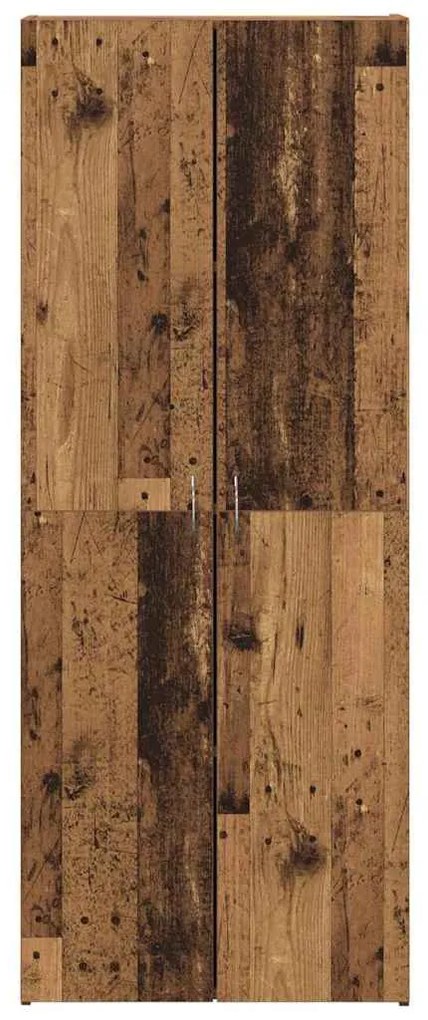 vidaXL Γραφείο Ντουλάπι με ράφι 2 pcs Παλαιό ξύλο 60 x 32 x 153