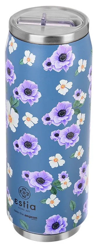 Ποτήρι Θερμός Travel Cup Save The Aegean Garden Blue 500ml - Estia