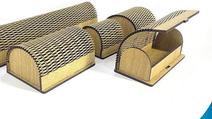 Intra απο ξύλο plywood 3mm-4mm πάχος Οβάλ Κουτί 5 τμχ Κουτιά κοσμημάτων Δίασταση 30x20 cm INTRAFABR-35441399