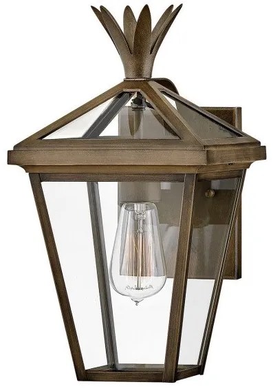 Απλίκα Φωτιστικό Τοίχου 1xE27 IP44 37cm Palma Elstead Lighting-HK-PALMA-S-BU-Μπρονζέ HK-PALMA-S-BU