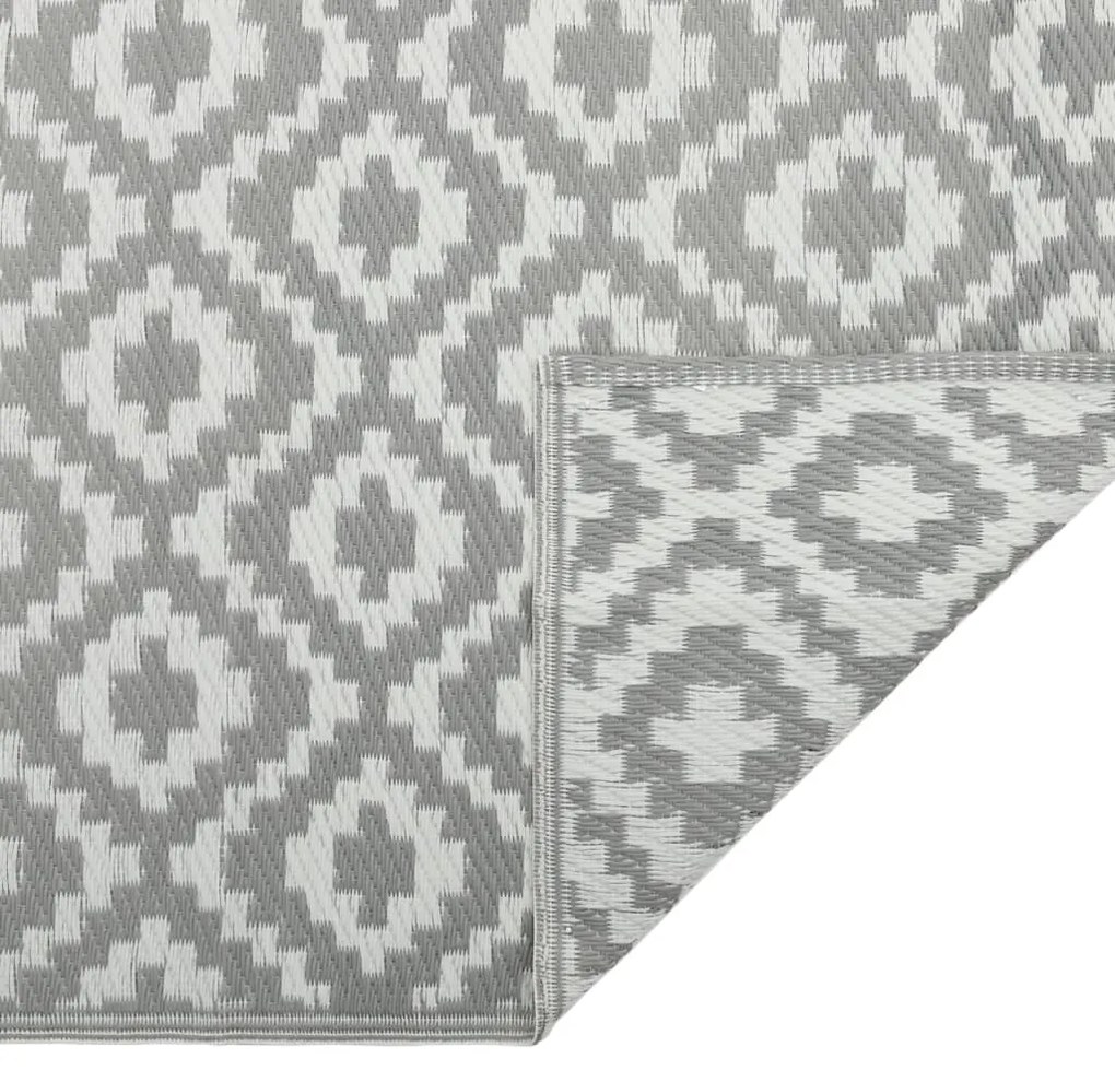 vidaXL Χαλί εξωτερικού χώρου ARAKIL γκρι 190x290 cm PP