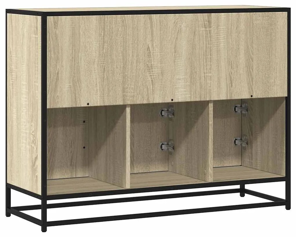 vidaXL Sideboard Sonoma Oak 100x35x76 cm Κατασκευασμένο ξύλο