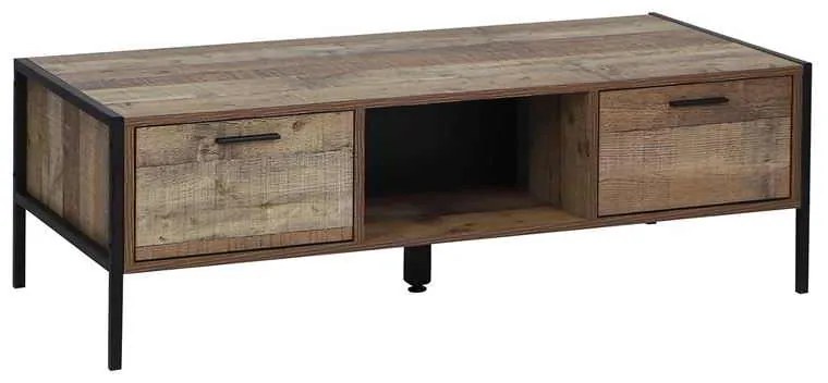 Τραπ.Σαλονιού PALLET-W 2-Συρτ 124x60 Antique Oak