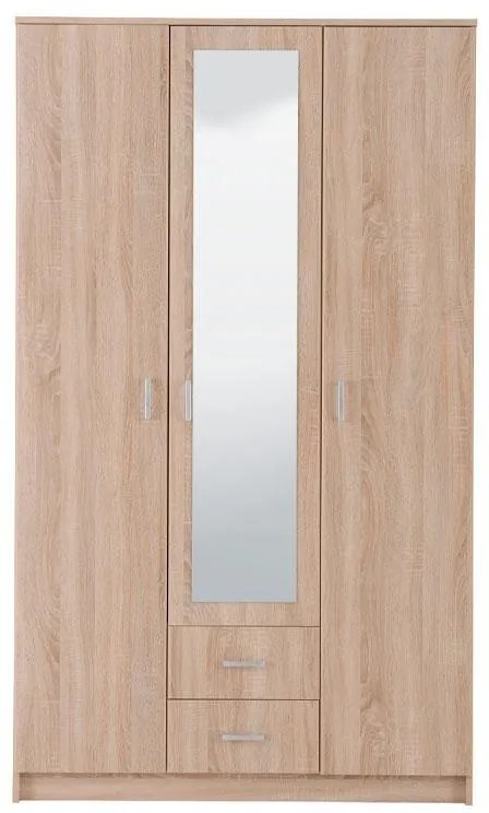 Ντουλάπα Hana 3K2FO Sonoma 120x52x205 εκ. 120x52x205 εκ.