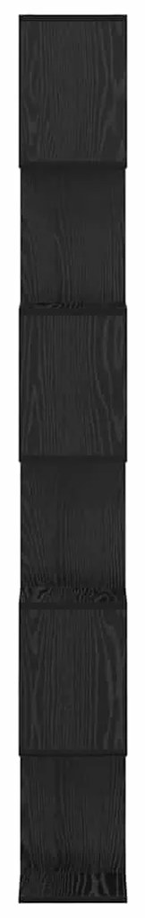 vidaXL Βιβλιοθήκη Μαύρο 70 x 24 x 193.5 εκ. Επεξεργασμένο ξύλο