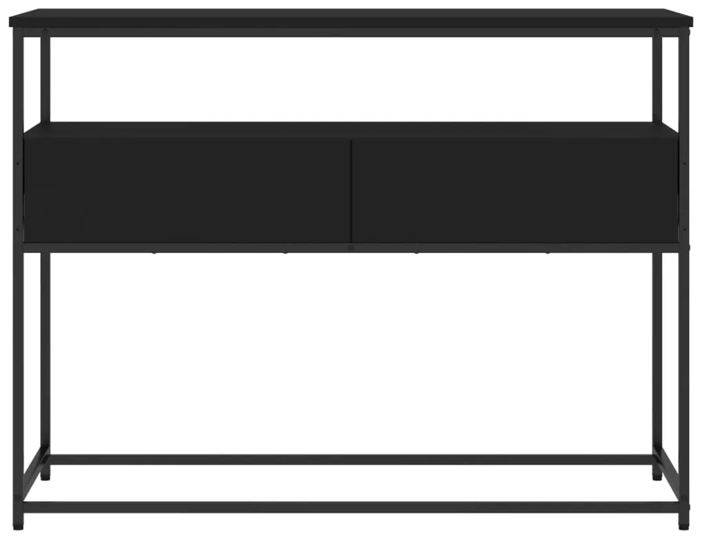 vidaXL Τραπέζι Κονσόλα Μαύρο 100x40x75 εκ. Επεξεργασμένο Ξύλο