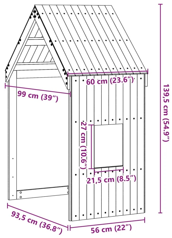 ΟΡΟΦΗ ΚΡΕΒΑΤΙΟΥ ΠΑΙΔΙΚΗ 60X99X139,5 ΕΚ. ΑΠΟ ΜΑΣΙΦ ΞΥΛΟ ΠΕΥΚΟΥ 846888