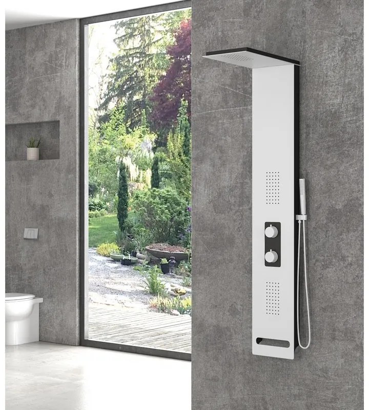 Karag A7117 Bianco Στήλη υδρομασάζ Nero