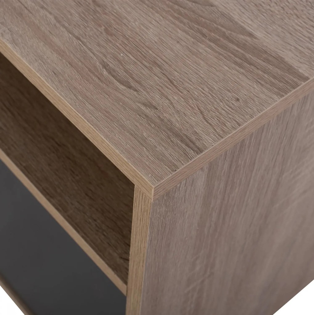 Έπιπλο Τηλεόρασης DANNA Μελαμίνη Sonama - Γκρί 120x40x54εκ. 120x40x55 εκ.