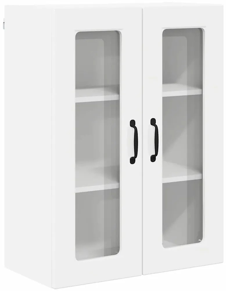 vidaXL Ντουλάπα Κουζίνας Υψηλής γυαλάδας λευκό 60 x 31 x 80 εκ.