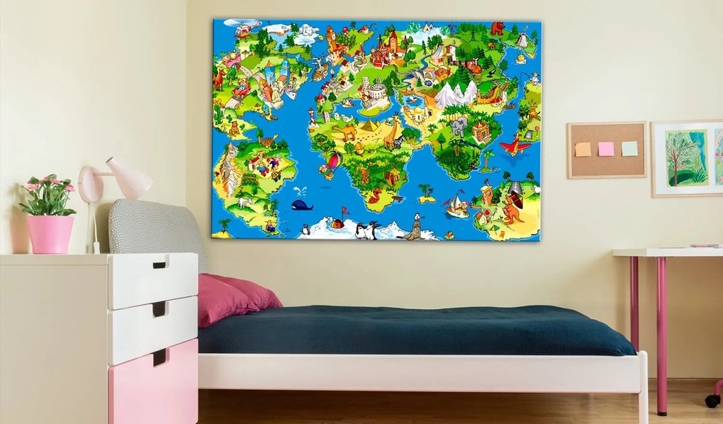 Πίνακας - Children's Map (1 Part) Wide 120x80