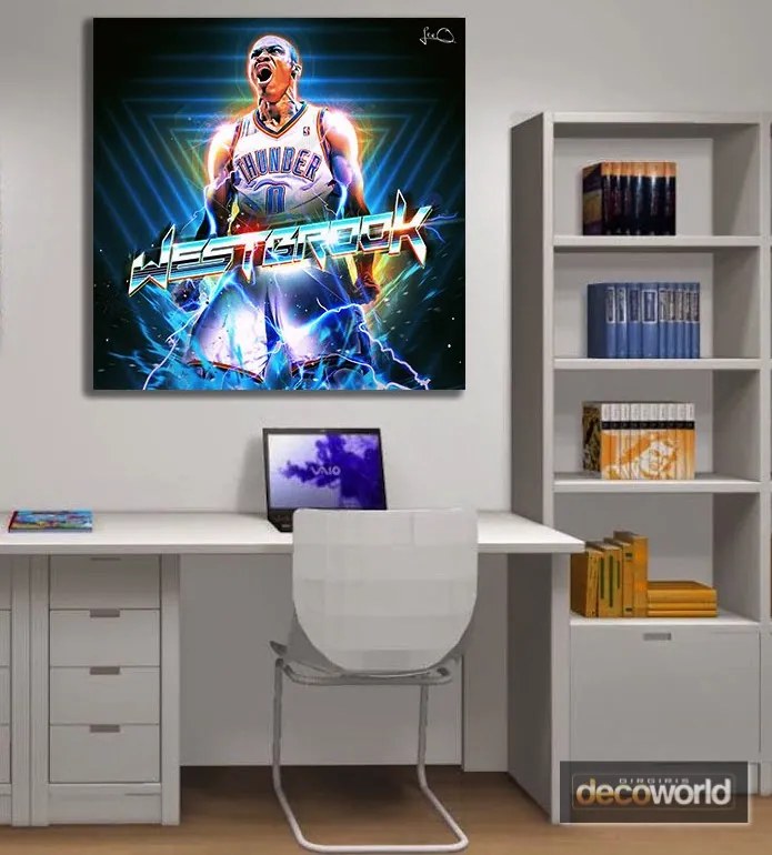 Πίνακας σε καμβά NBA Westbrook KNV678 40cm x 40cm