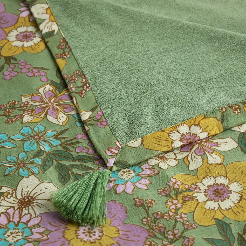Πετσέτα fouta XL με πετσετέ επένδυση, Rosemary