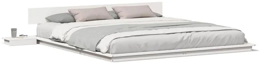 vidaXL Σκελετός Κρεβατιού Λευκό 180 x 200 cm ξύλο