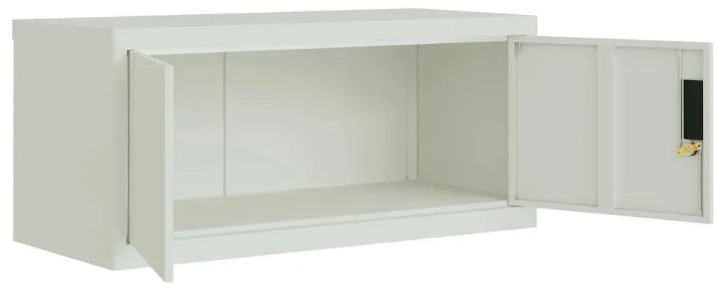vidaXL Αρχειοθήκη Αν. Γκρι 90 x 40 x 130 εκ. Ατσάλινη
