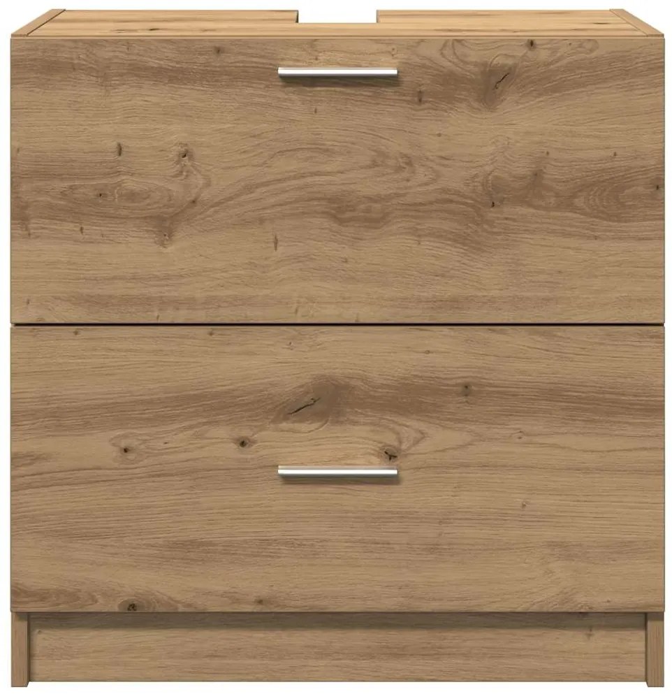 vidaXL Ντουλάπι Νεροχύτη με συρτάρι Artisan Oak 59 x 37 x 59 cm