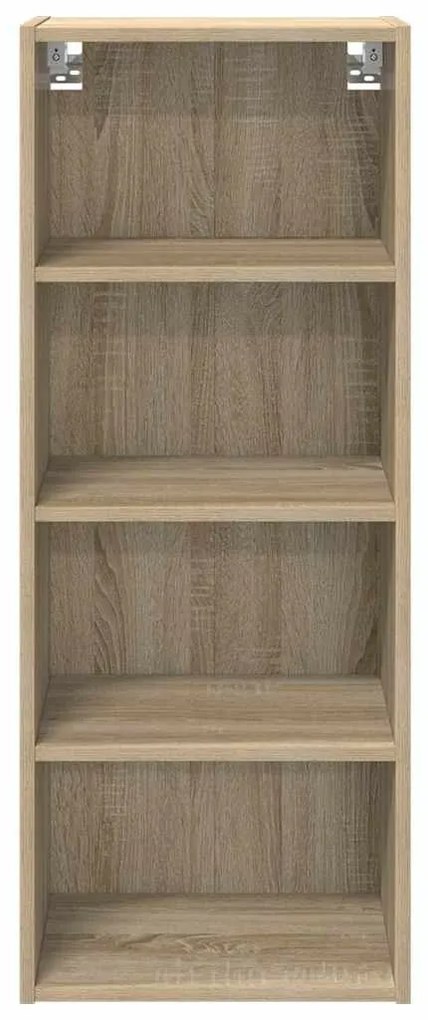 vidaXL Κρεμαστό ντουλάπι με αποθήκευση Δρύς Sonoma 40 x 29,5 x 100 εκ.